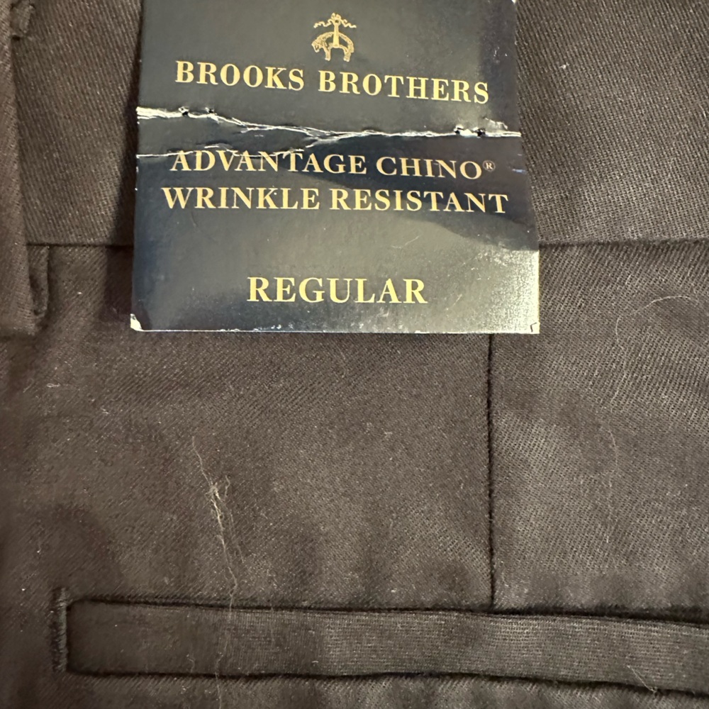 Brooks Brothers Regular Fit Stretch Cotton Advantage Chino® Pants, 37 x30 - Picture 9 of 10